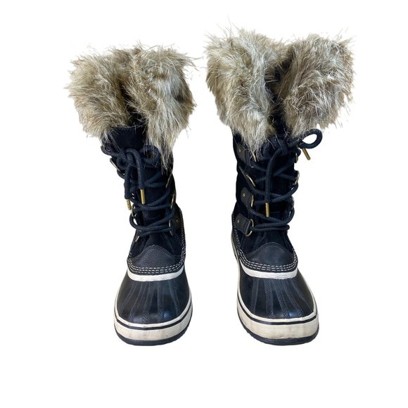 Sorel Women's 7 Joan Of Arctic Waterproof Snow Boots Shoes Black -25F - Picture 9 of 17